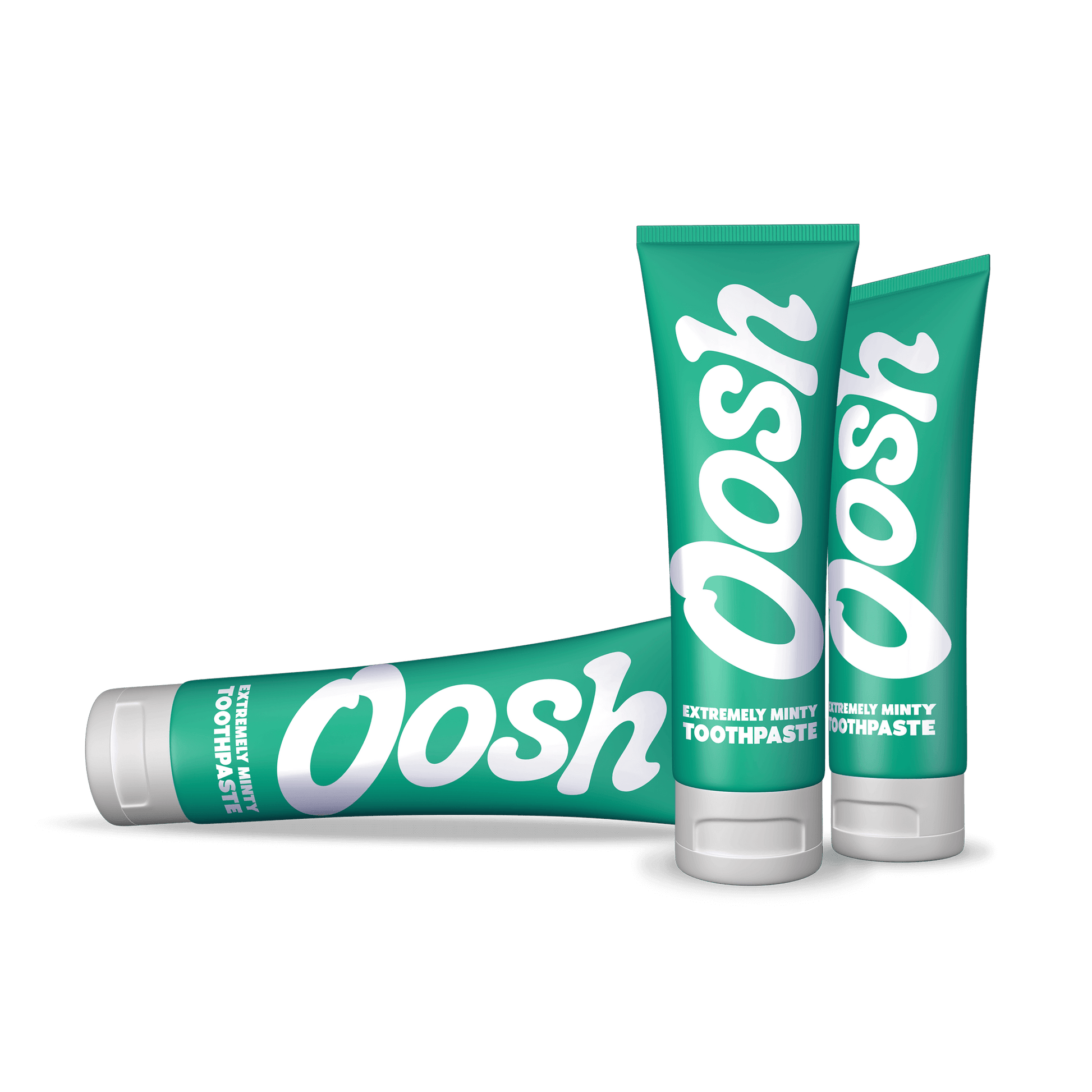 Oosh toothpaste is available in packs of 3